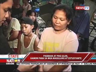 Mga estudyante ng Malabon at Navotas, apektado sa malakas na ulan 06/08/11