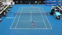Sachia Vickery and Elise Mertens they gave up the game