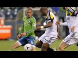 Emilio Renteria Golazo for Columbus Crew against Seattle Sounders in MLS action
