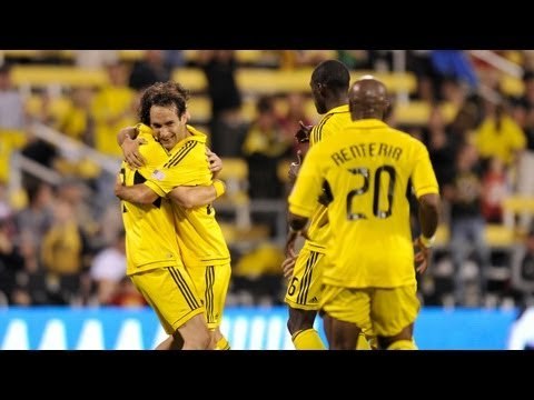 GOAL 20 yard header by Sebastian Miranda leads the Columbus Crew to victory over FC Dallas
