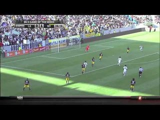 Rookie Ryan Meara commands his box against the LA Galaxy