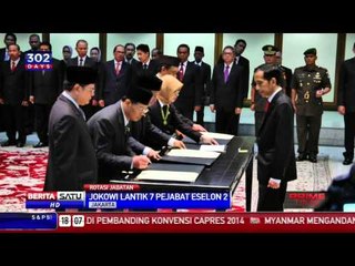 Jokowi Lantik 7 Pejabat Eselon 2