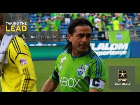Mauro Rosales of the Seattle Sounders in Taking the Lead pres. by U.S. Army