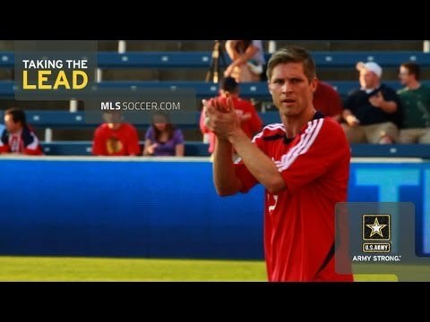 Logan Pause of the Chicago Fire in Taking the Lead pres. by U.S. Army