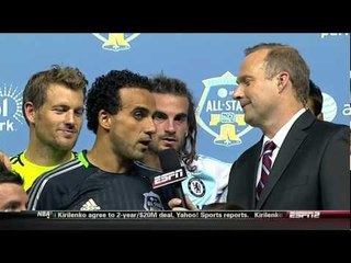 Captain Dwayne De Rosario Lifts MLS All-Star Trophy