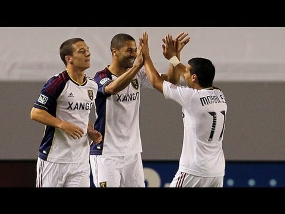 HAT TRICK: Alvaro Saborio all 3 goals - Real Salt Lake vs Chivas USA