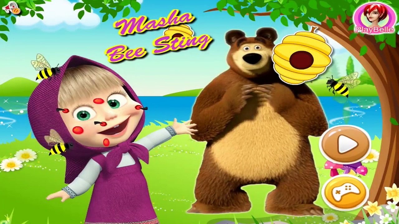 Masha and The Bear Bee Sting Fun Doctor Game For Little Kids & Toddler