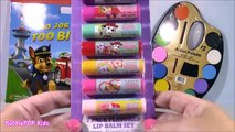 Paw Patrol Painting FUN! Paint Marshall Rubble and Chase with Watercolors! LIP BALM Pack!