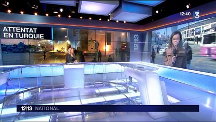 France 3 / Direct 12h / Attentat Istanbul stade de Besiktas / 11/12/2016
