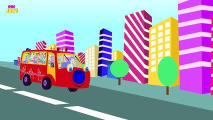 The Wheels On The Bus Go Round And Round Popular English Nursery Rhymes Collection