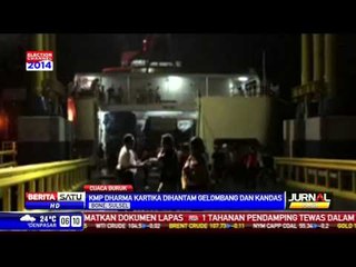 Kapal Kembali Ke Bajoe Setelah Dihadang Gelombang