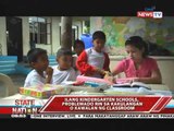 SONA - Ilang paaralan, hindi pala handa para sa kindergarten program 061711