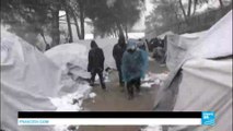 Europe migrants crisis: refugees in Greece face high risk do to freezing winter, snowfalls