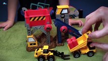 Рабочие машины  развивающее видео для детей про машинки и игрушки. Картонка