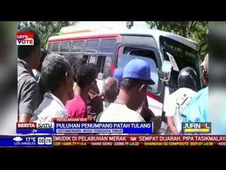 Dua Bus Masuk Jurang, Puluhan Penumpang Patah Tulang