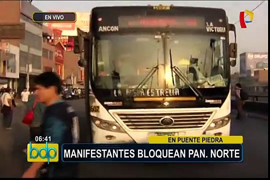 Peaje en Puente Piedra: manifestantes bloquean Panamericana Norte