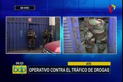 Ate Vitarte: Policía realiza operativo contra tráfico de drogas