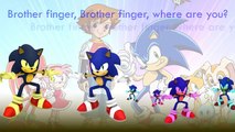 Sonic X Finger Family Song - Daddy Finger Nursery Rhymes Flame Amy Sally - kids songs