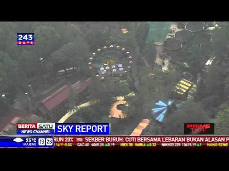 SKY REPORT - Kawasan Puncak Ramai Wisatawan