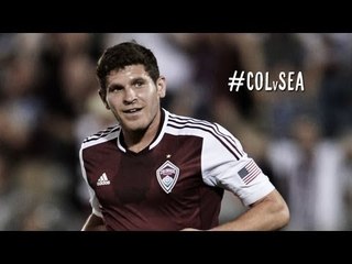GOAL:  Powers blast a header inside the near post | Colorado Rapids vs. Seattle Sounders