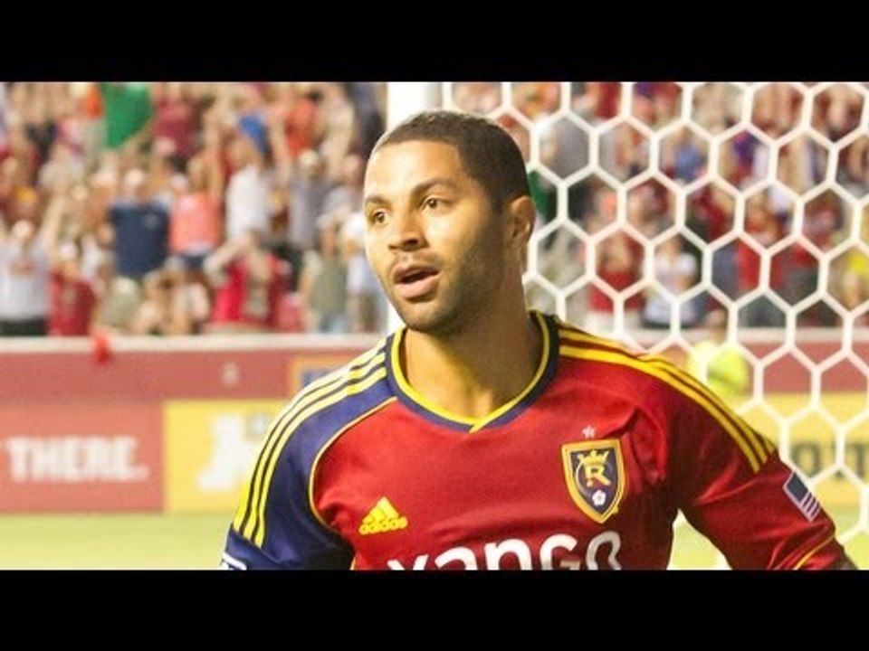GOAL: Alvaro Saborio gets a shot off surrounded by defenders | Real Salt Lake vs Colorado Rapids