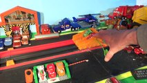 Pixar Cars Riplash Racer Match with McQueen Cars and Funny Car Mater