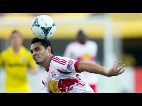 GOAL: Fabian Espindola heads home amazing goal from very tight angle | NY Red Bulls vs. Toronto FC
