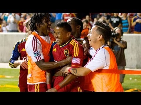 GOAL: Plata beats Jean-Baptiste, fires off the post and in | Real Salt Lake vs. Portland Timbers