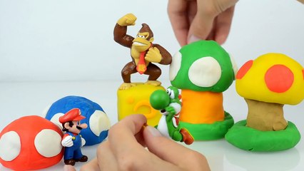 Super Mario Bros Egg Surprise Toys Play Doh Surprise Eggs
