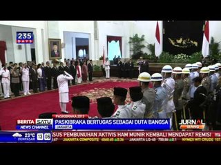 Sebanyak 66 Paskibraka Ikuti Gladi Resik di Istana Negara