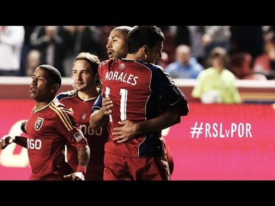 GOAL: Javier Morales heads one in from a corner | Real Salt Lake vs. Portland Timbers