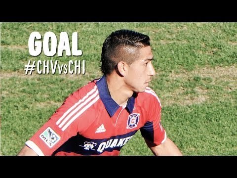 GOAL: Benji Joya scores on his first MLS touch | Chivas USA vs Chicago Fire