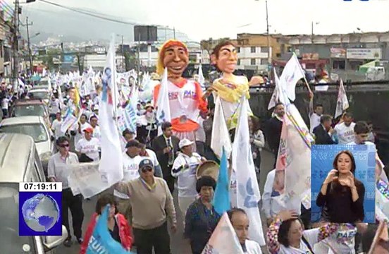 Recorrido de candidatos presidenciales en el país