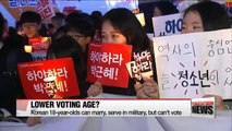 Korea debates whether to lower voting age to 18