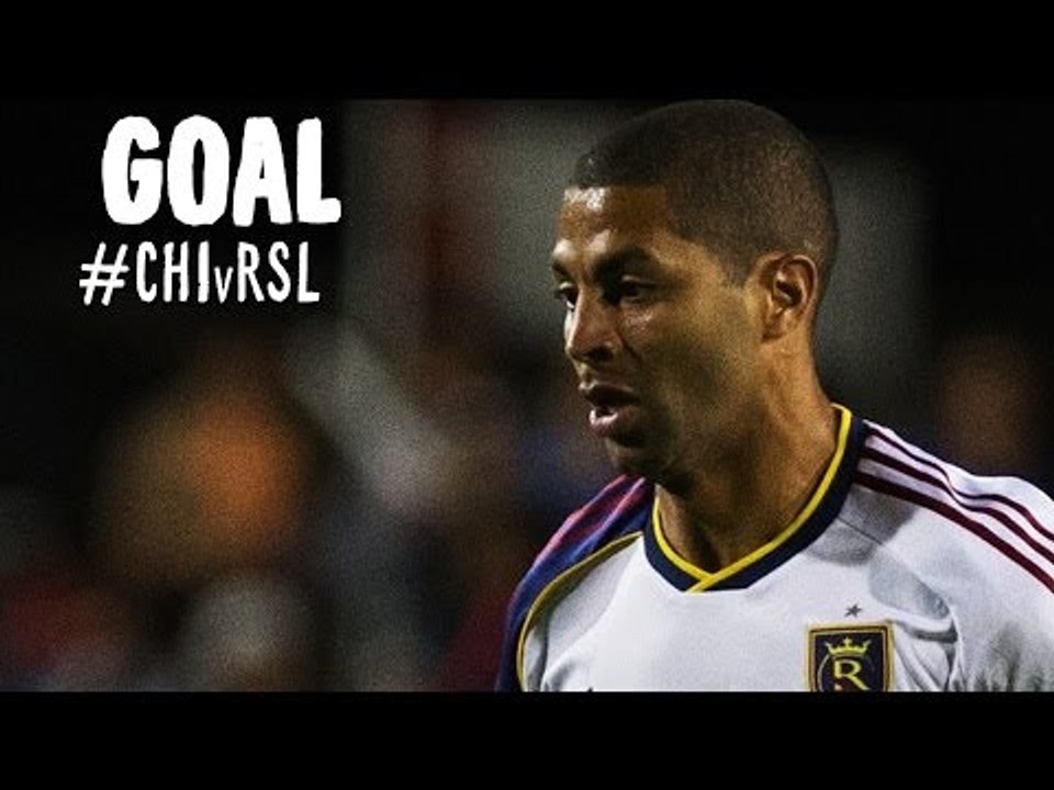 GOAL: Alvaro Saborio heroically launches it into the upper 90 | Chicago Fire vs. Real Salt Lake
