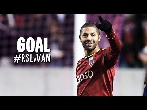 GOAL: Alvaro Saborio's curler finds the top left corner | Real Salt Lake vs Vancouver Whitecaps
