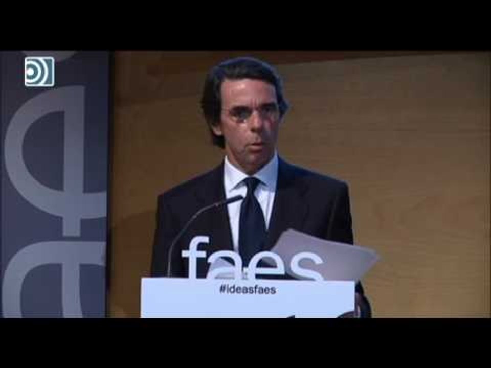 Aznar dará la batalla de las ideas: "España es tarea de todos, no sólo de algunos"