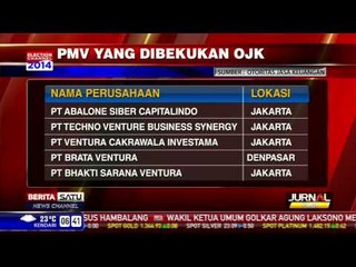 OJK Bekukan 15 Perusahaan Modal Ventura