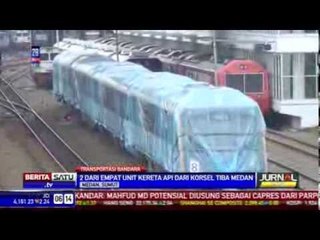 Dua dari Empat Kereta Asal Korsel Tiba di Medan