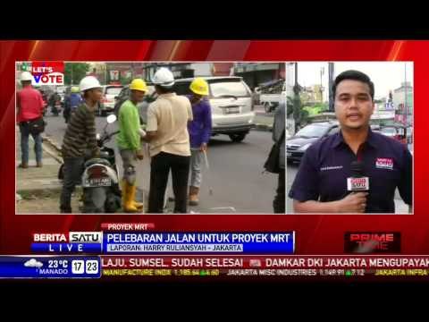 LIVE Pelebaran Jalan untuk Proyek MRT