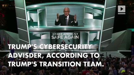 Rudy Giuliani to serve as Trump's cybersecurity adviser