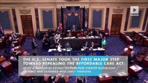 Senate approves first step toward repealing Obamacare in late-night session