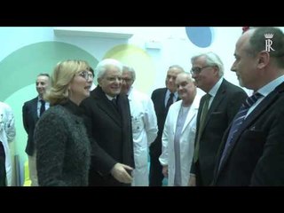 Bologna - Mattarella al Policlinico S Orsola - Malpighi (12.01.17)