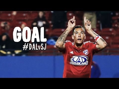 GOAL: Blas Perez volleys in from close range | FC Dallas vs. San Jose Earthquakes