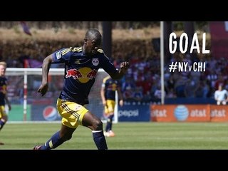 GOAL: Bradley Wright-Phillips rifles half volley past Johnson | NY Red Bulls vs Chicago Fire