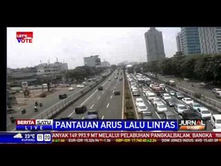 LIVE - Arus Lalu Lintas di Jakarta Minggu Siang