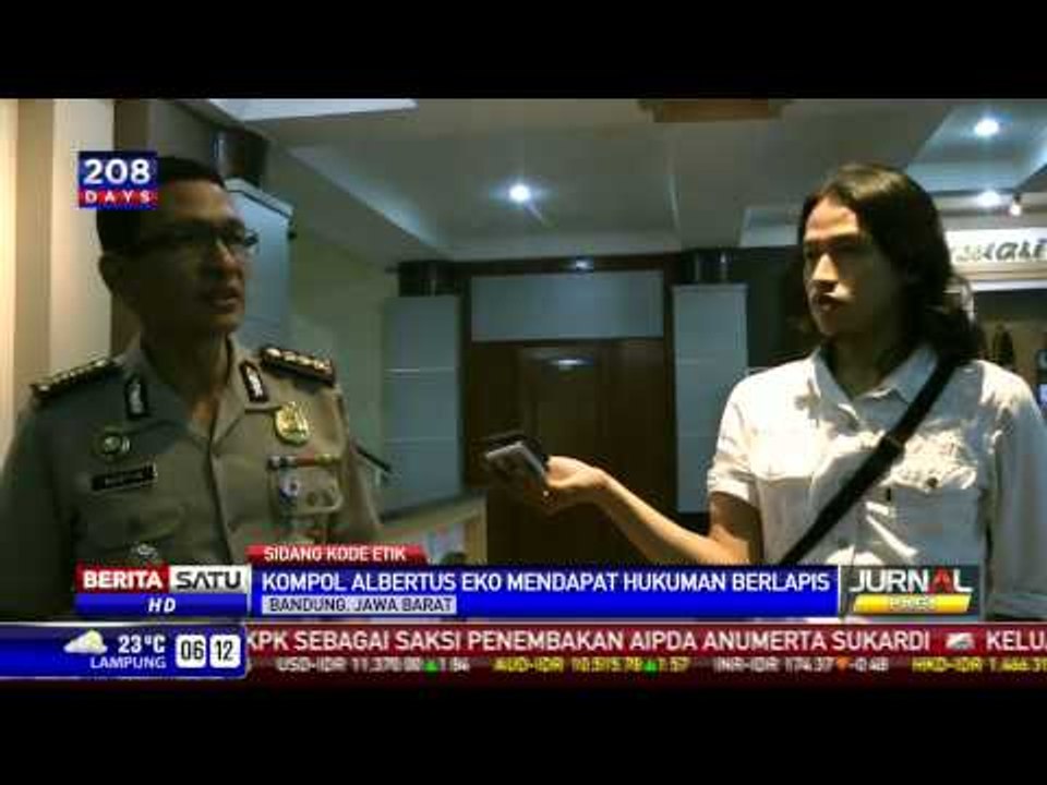Kompol Albertus Eko Dapat Hukuman Berlapis