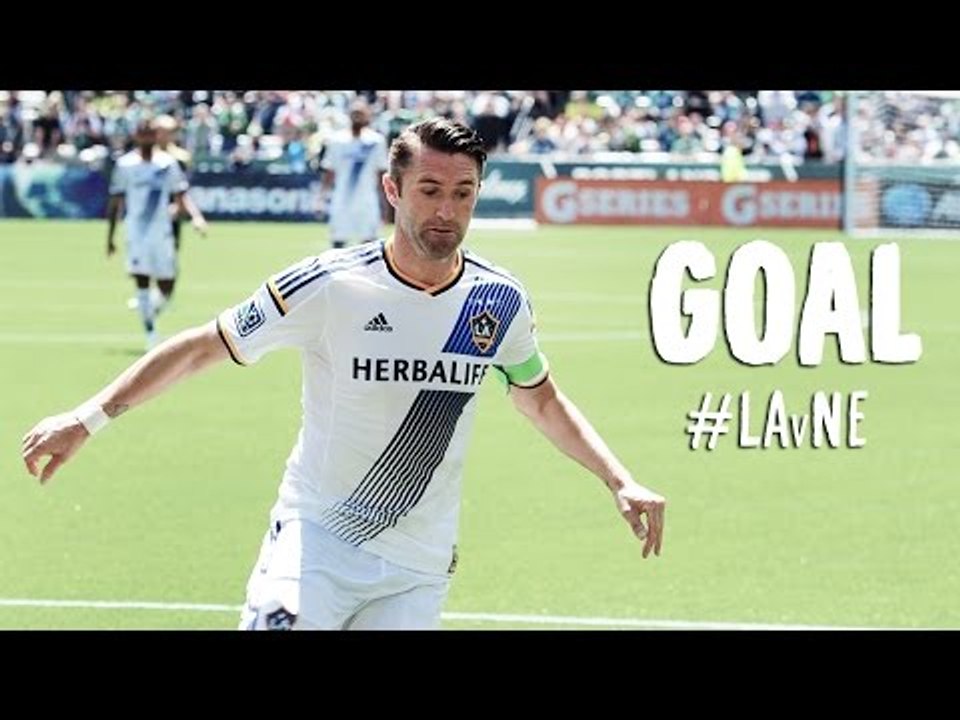 GOAL: Robbie Keane scores with a long range blast | L.A. Galaxy vs New England Revolution