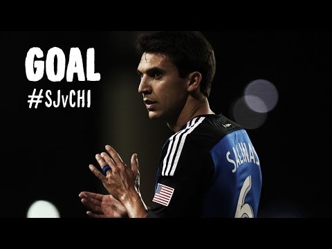 GOAL: Shea Salinas with a fantastic run and curler | San Jose Earthquakes vs Chicago Fire