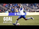 GOAL: Marco Di Vaio heads the equalizer to the back post | Montreal Impact vs. Sporting Kansas City